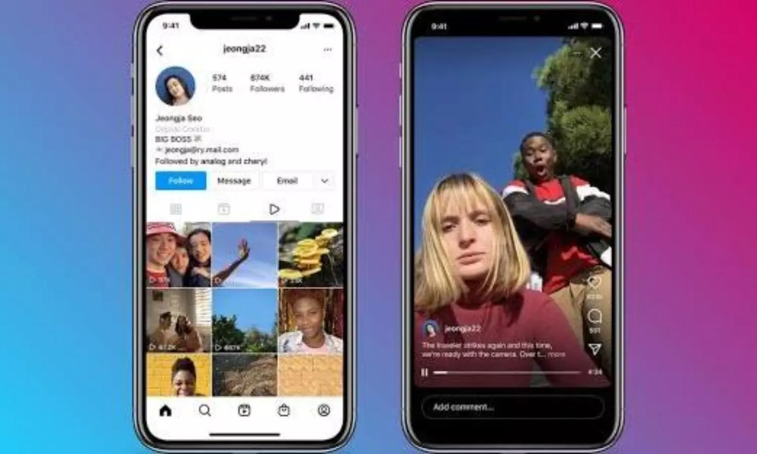 Instagram combines IGTV and feed videos in one format; introduces a new video tab