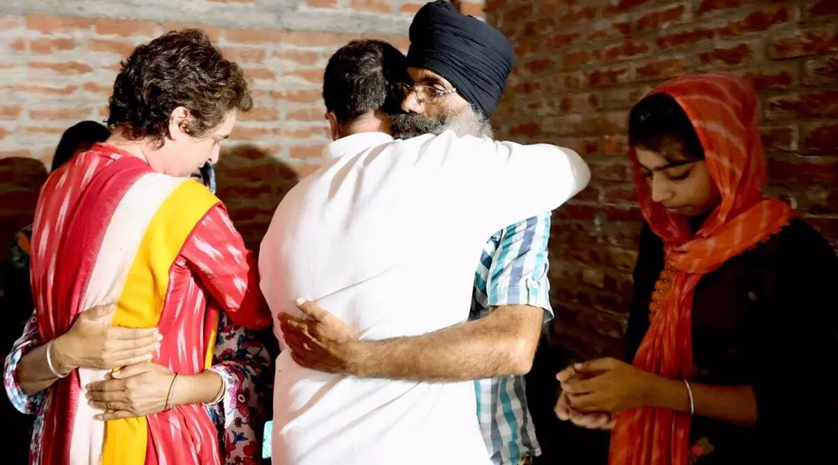 Rahul and Priyanka Gandhi meet families of Lakhimpur violence victims Rahul and Priyanka Gandhi meet families of Lakhimpur violence victims