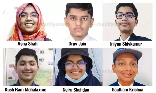 Gulf Madhyamam Freedom Quiz Grand Finale: Kush Ram Mahalaxme and Asna Shafi win first prize