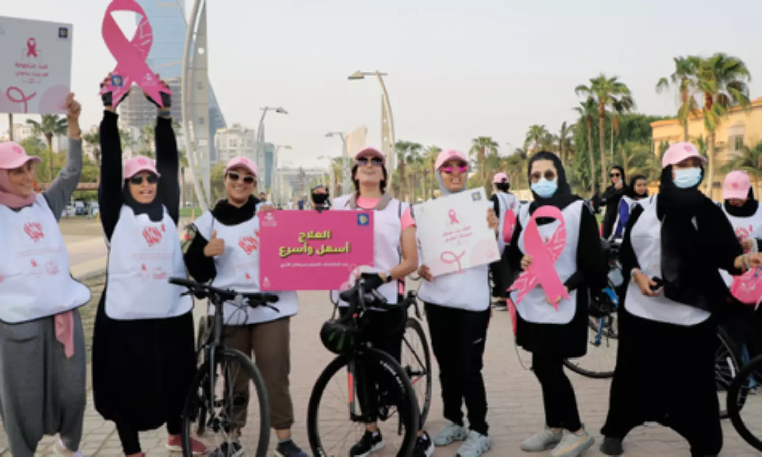 Saudi businesses think pink to highlight breast cancer risks in women, men