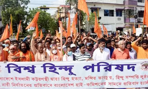 Tripura: 15 injured as rights wing groups clash with cops during protest rally