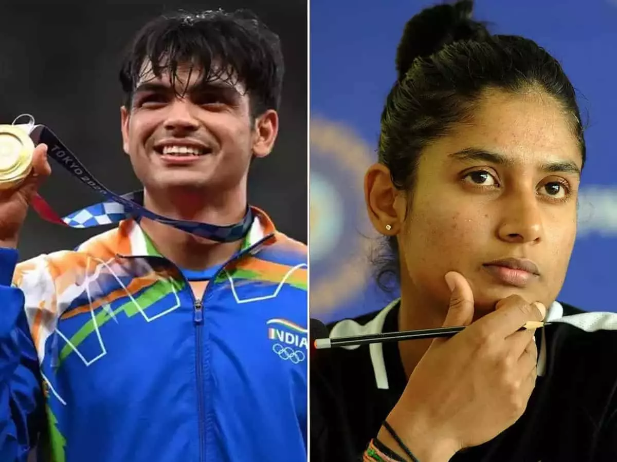 Neeraj Chopra, Mithali Raj recommended for Khel Ratna Neeraj Chopra, Mithali Raj recommended for Khel Ratna