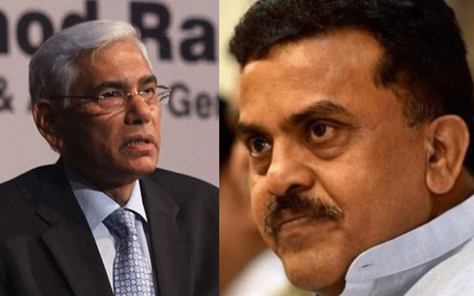 Sanjay Nirupam was wrongly named: Ex-CAG Vinod Rai Apologises Sanjay Nirupam was wrongly named: Ex-CAG Vinod Rai Apologises