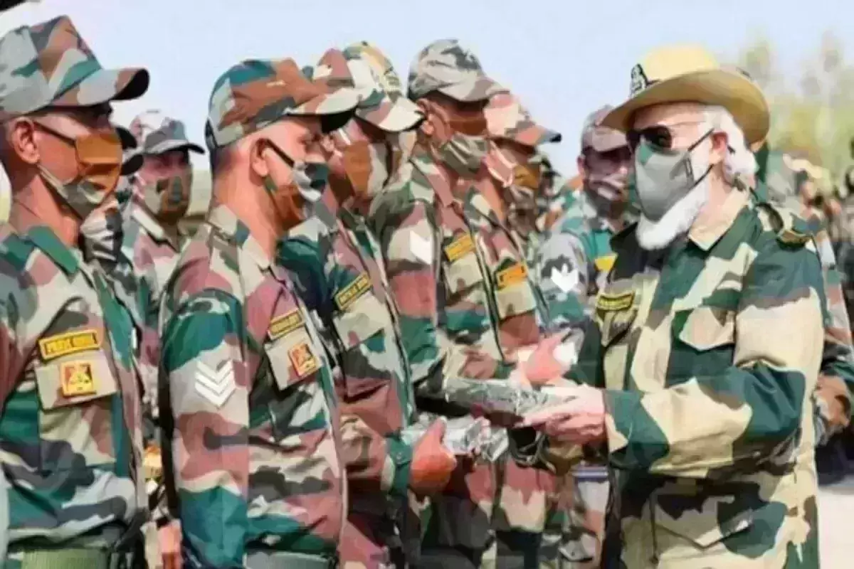 PM Modi reaches Kashmir border district with blessings for soldiers on Diwali