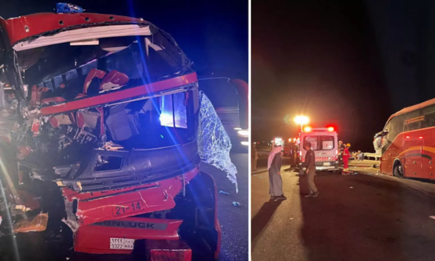 Bus and truck collide in Saudis Madinah leaving 4 dead, 48 injured