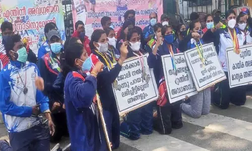 No promised Govt jobs till now, Kerala sportspersons back to agitation
