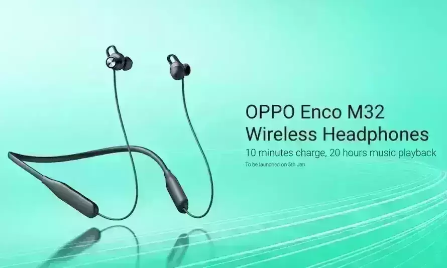 OPPO Enco M32 wireless earphones to launch in India on Jan 5
