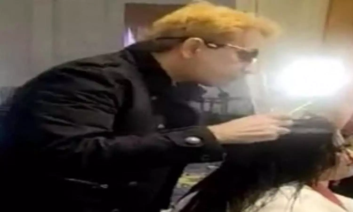 Habibs hair styling with saliva didnt work, got booked for spitting on woman