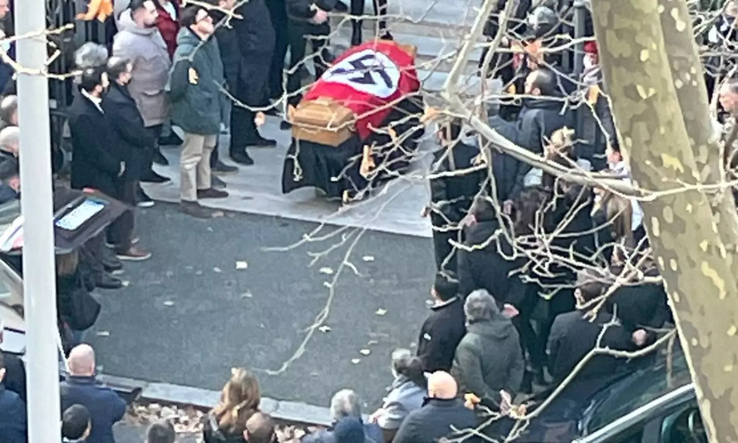 Nazi flag with Swastika sign for funeral: Rome Church calls it offensive
