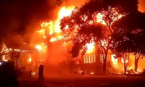 Century old Secunderabad Club in Telangana burns down