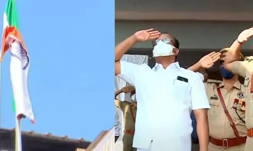 Kerala minister unfurling national flag upturned gathers flak