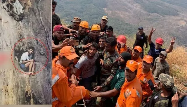 Trapped in mountain cleft for about 46 hrs, Babu brought back to life by Indian Army