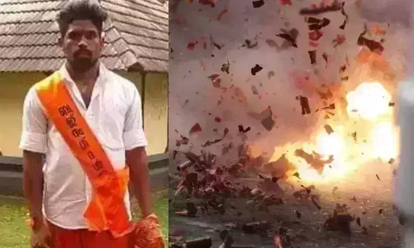 RSS activist hurt in a blast while making country bombs in Keralas Kozhikode