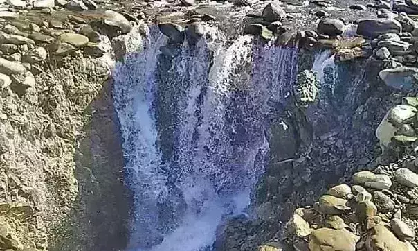 Large sinkhole formed in Kashmir natural: district administration