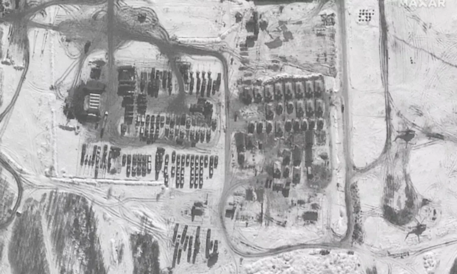 Satellite images show Russia troop build up remains undiminished on Ukraine border