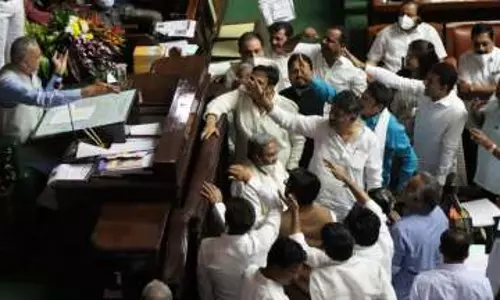 Karnataka assembly adjourned to Monday as Congress demands minister ousting
