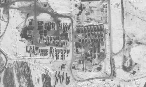 Satellite images show Russia troop build up remains undiminished on Ukraine border