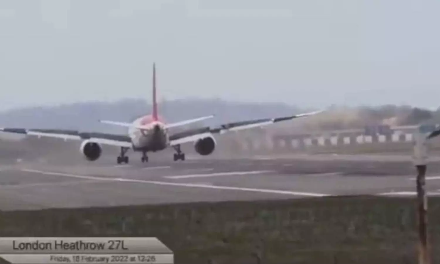 Air India flights nail difficult landing in London during fierce storm, video viral
