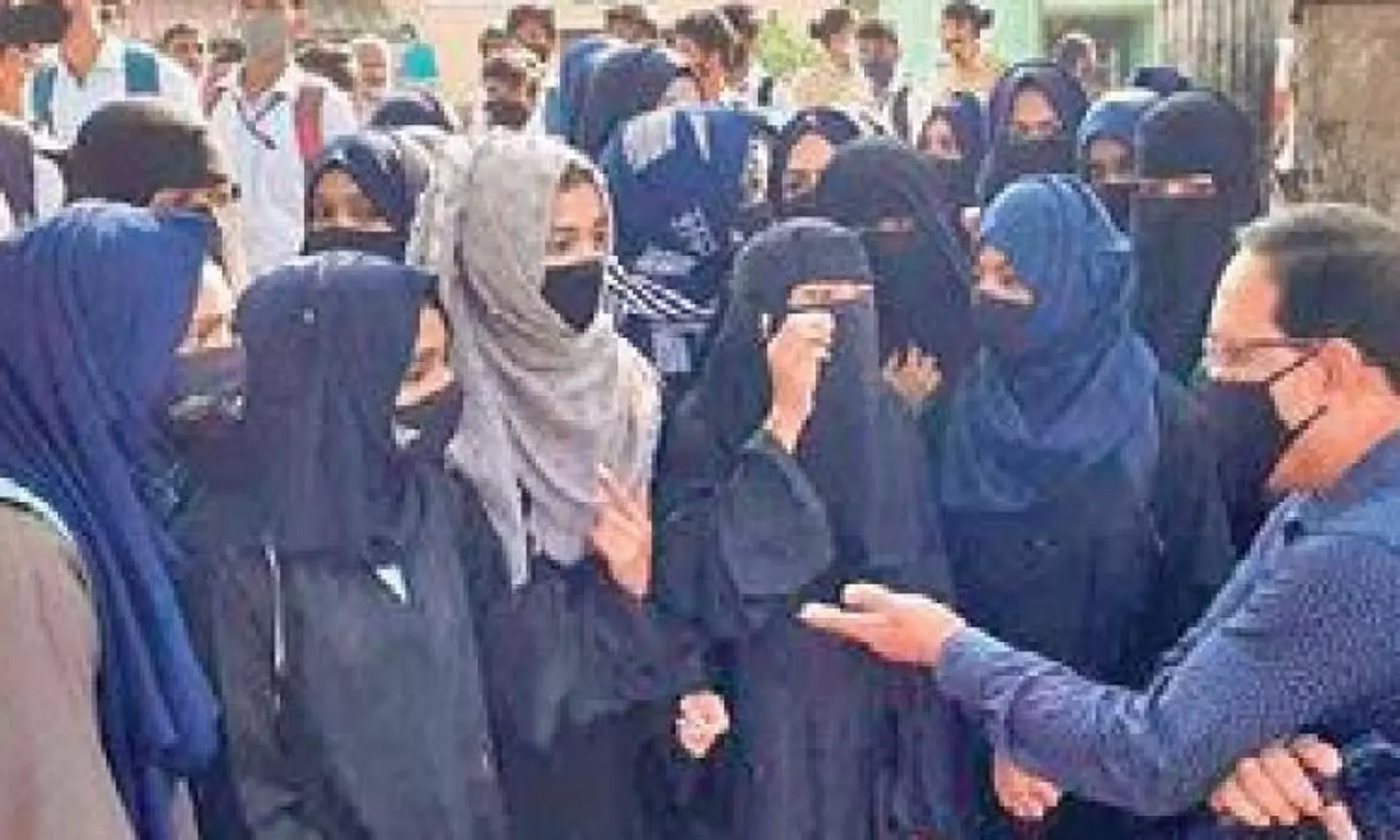 Hijab row: Three students of Udupi college denied entry to exams