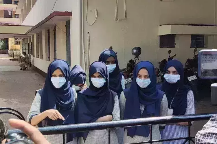 Three hijab-wearing students from Udupi college denied entry to attend practical exam