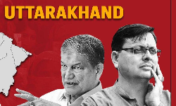 BJP crosses halfway mark in Uttarakhand, Cong leads on 17 seats BJP crosses halfway mark in Uttarakhand, Cong leads on 17 seats