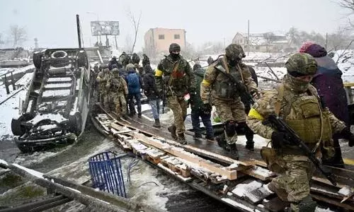 Zelensky urges global protests as Ukraine-Russia war marks one month