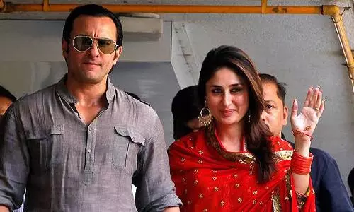 Actor Kareena Kapoor teases husband Saif Ali Khan for having a child every decade