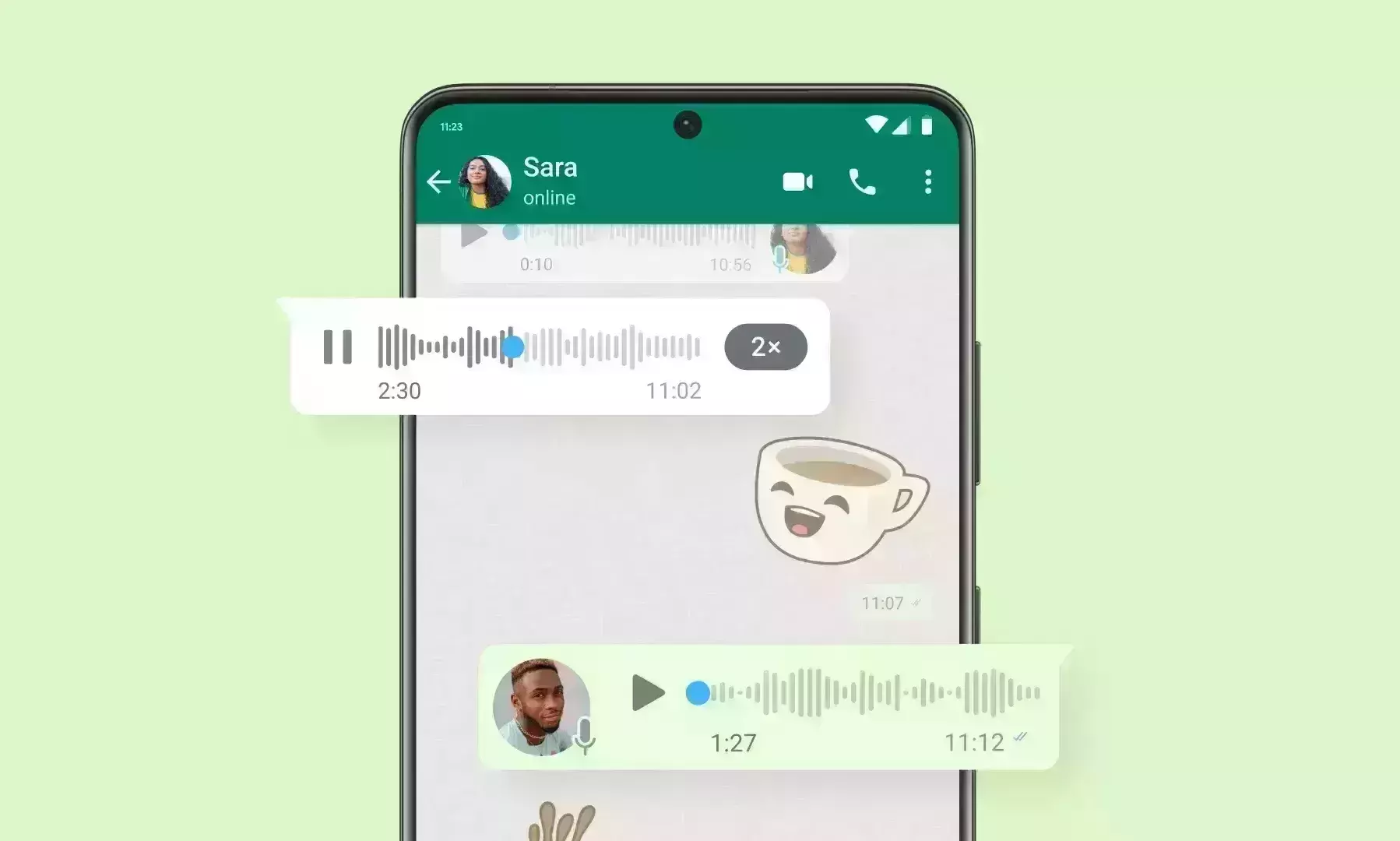 WhatsApp with new features to enhance voice messages