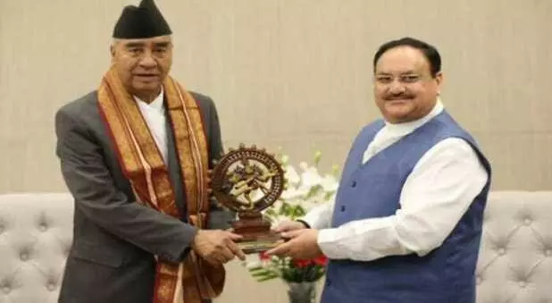 Nepals PM Sher Bahadur Deuba arrives in India, meets BJP chief JP Nadda