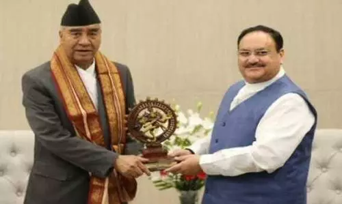 Nepals PM Sher Bahadur Deuba arrives in India, meets BJP chief JP Nadda