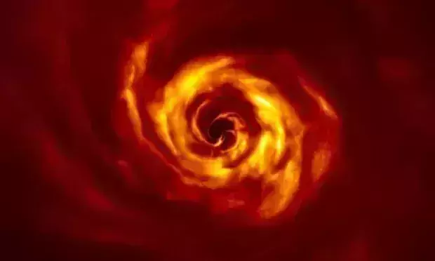 Scientists discover a planet 9 times the mass of Jupiter in early birthing process Scientists discover a planet 9 times the mass of Jupiter in early birthing process