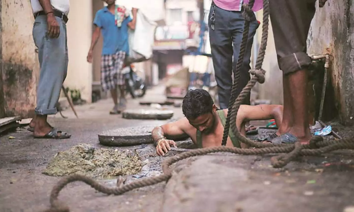 The scavengers in Swachh Bharat