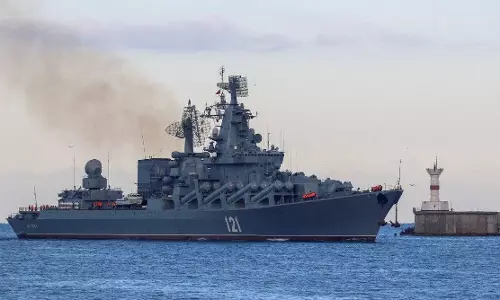 Leading Russian ship damaged in Black Sea; hit by missile, Ukraine claims