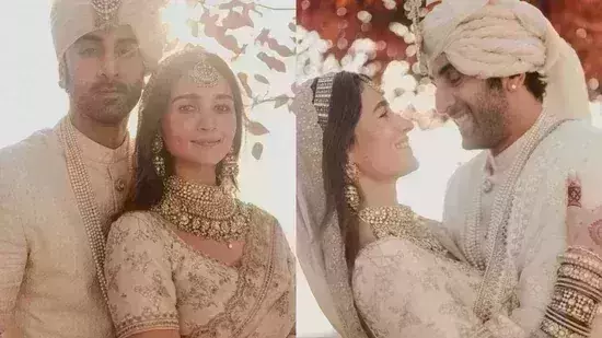 Official wedding pictures of Ranbir Kapoor and Alia Bhatt out