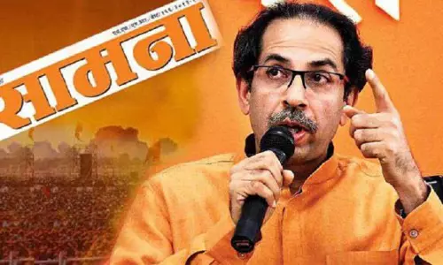 On global stage Gandhis man, at home supports killers ideology: Sena mocks BJP