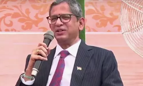 CJI Ramana says dont breach Lakshman Rekha while PM on stage