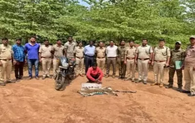 Karnataka police arrest a gang selling leopard skin Karnataka police arrest a gang selling leopard skin