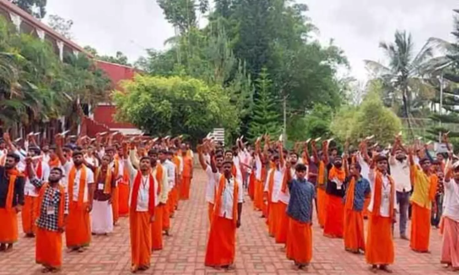 Congress calls out Bajrang Dal activists receiving arms training in Karnataka