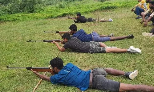 Allows weapon training but bans hijab in schools: Govts silence over Bajrang Dal camp questioned