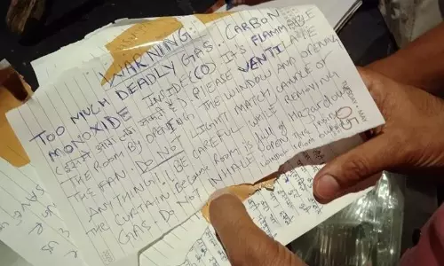 Deadly gas, do not light match: warns suicide note by three women in Delhi
