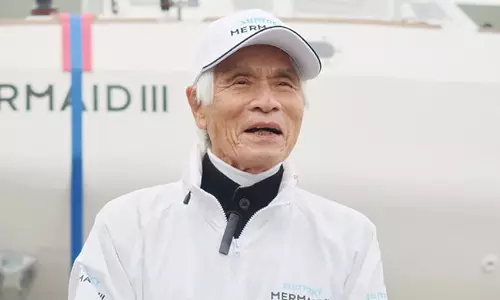 Kenichi Horie, 83, becomes worlds oldest to complete a solo Pacific crossing