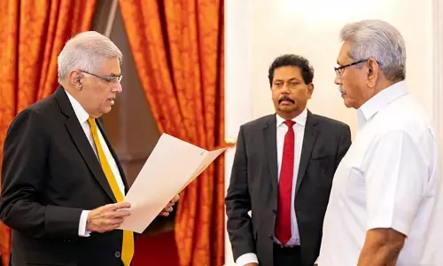 Ranil Wickremesinghe sworn in as PM of Sri Lanka