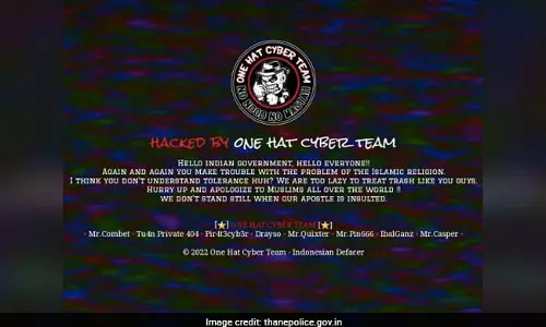 Thane police website hacked: Apologise to Muslims reads message