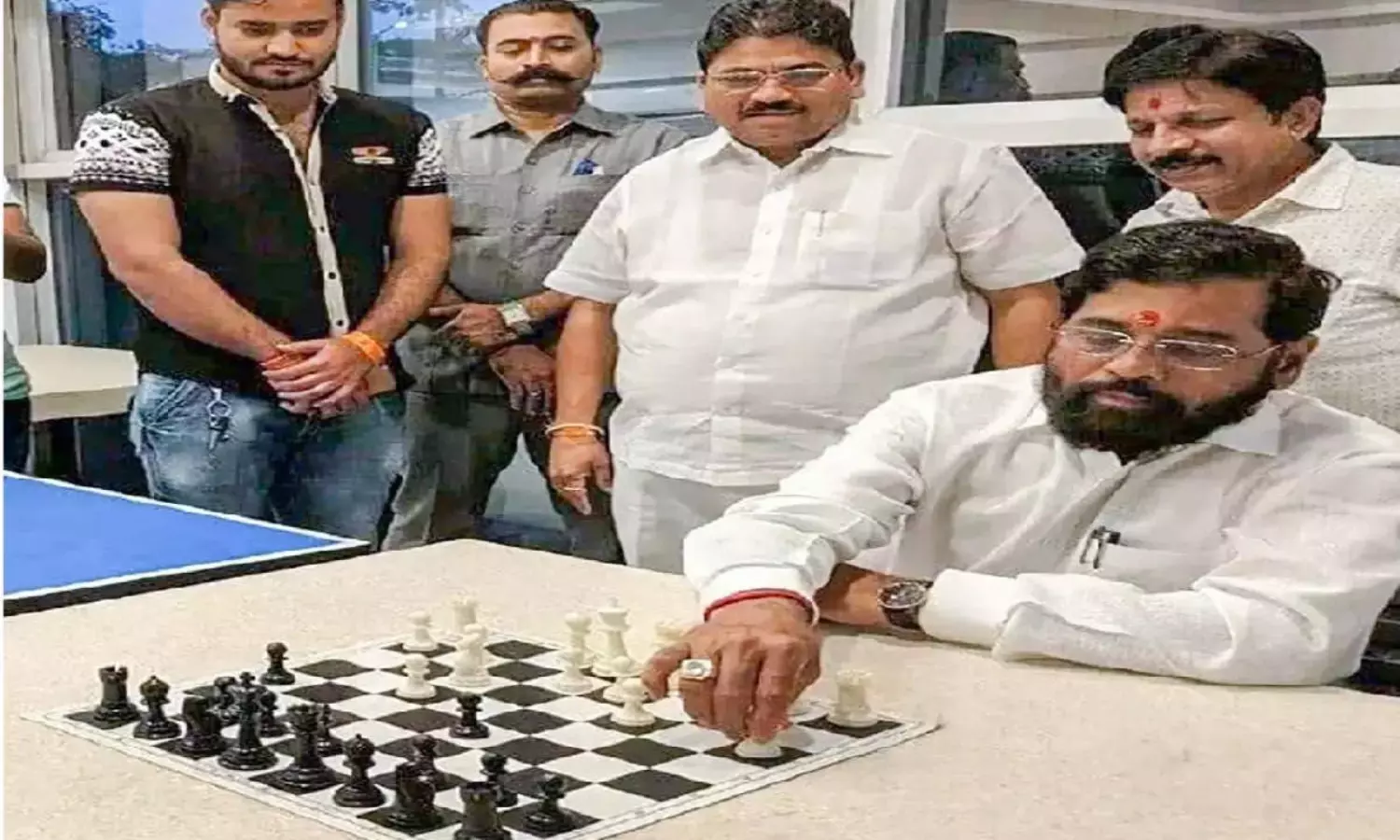 Rebel Sena MLAs playing chess and ludo in Guwahati hotel