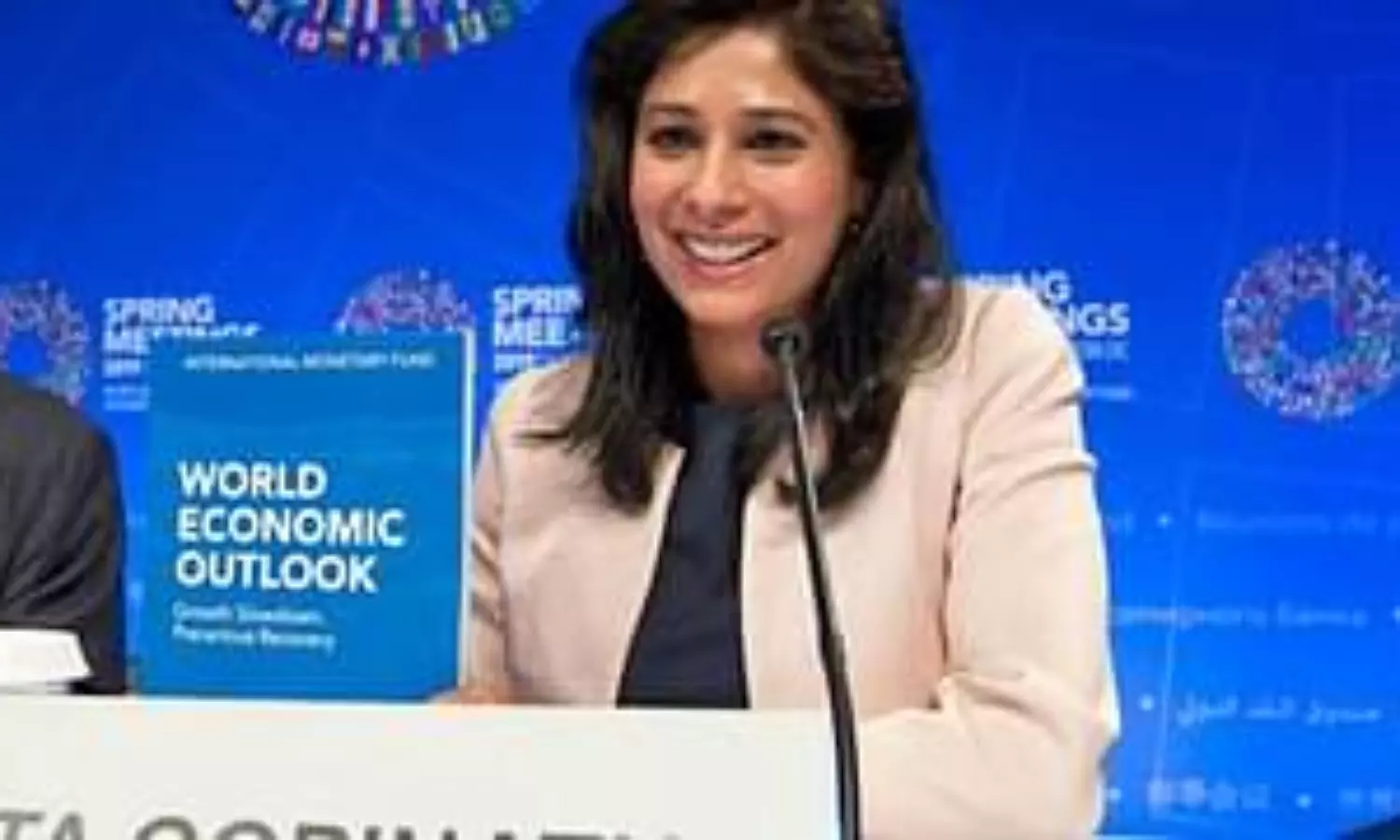 Gita Gopinath featured on IMFs wall of former chief economists