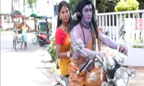 Assam man arrested for dressing up as Shiva protesting against inflation