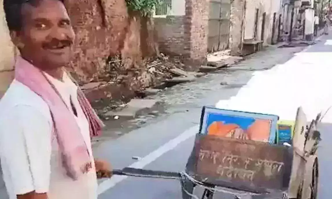 Modi-Yogis photos in garbage cart: UP sanitation worker first sacked then reinstated