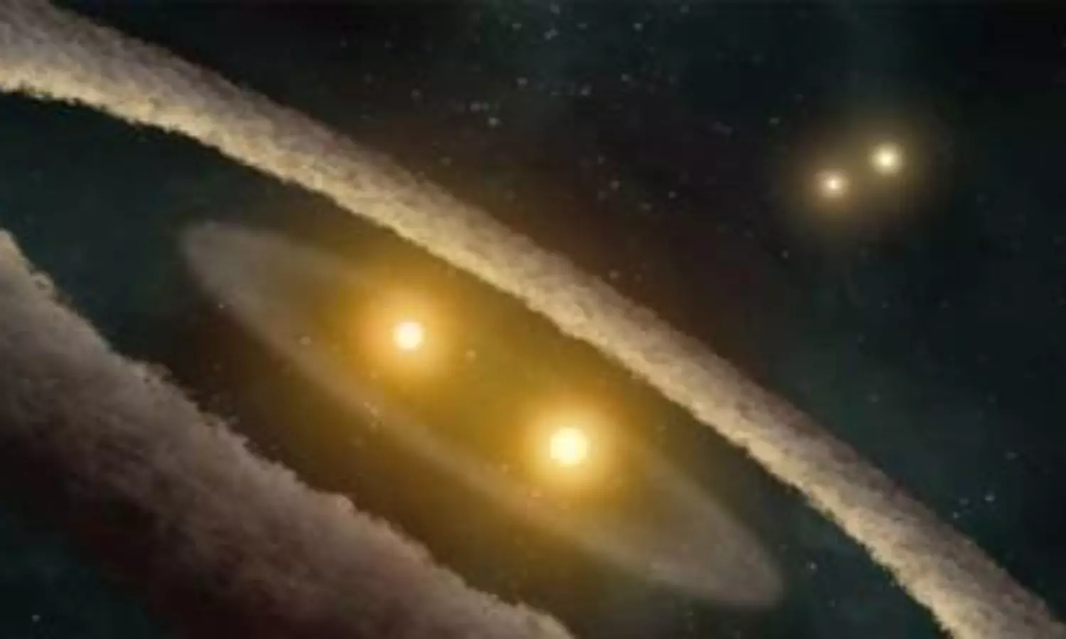 Astronomers detect one of a kind triple star, compact system