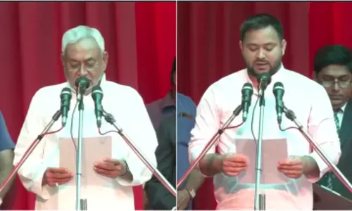 Nitish Kumar takes oath as Bihar CM; Tejashwi Yadav as deputy CM