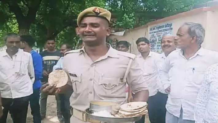 Video of UP cops protest against poor quality of food provided goes viral